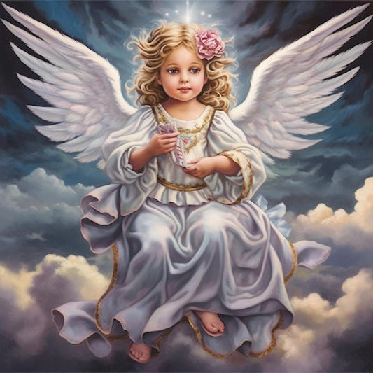 Angel Girl - Full Round Drill Diamond Painting 30*30CM