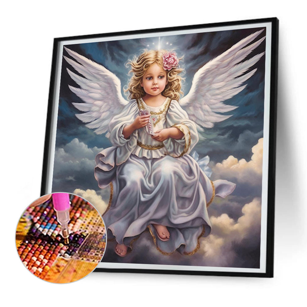 Angel Girl - Full Round Drill Diamond Painting 30*30CM