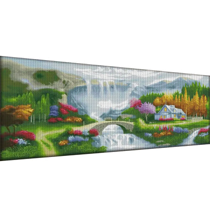 Home - 14CT Stamped Cross Stitch 151*65CM(Joy Sunday)