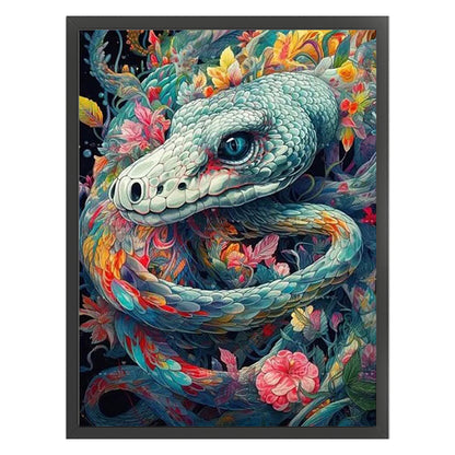 Flowers And Snakes - 11CT Stamped Cross Stitch 40*55CM