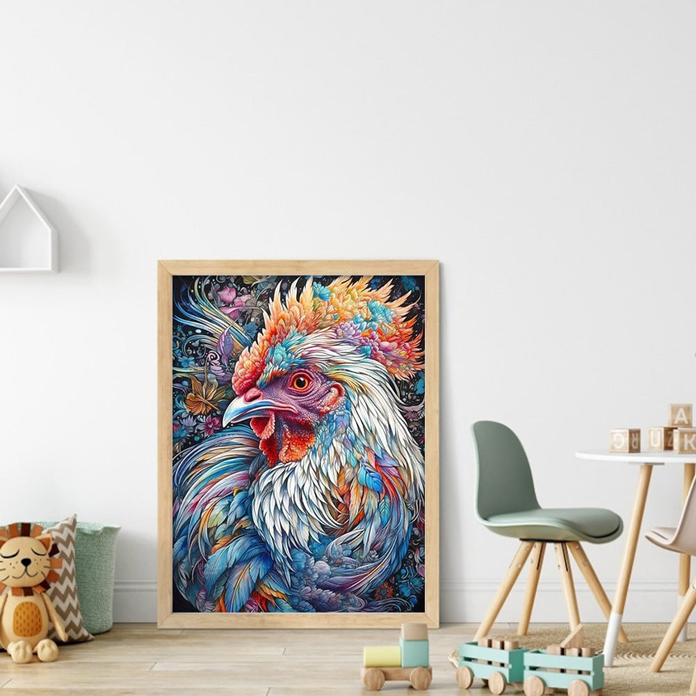 Flowers And Chickens - 11CT Stamped Cross Stitch 40*55CM