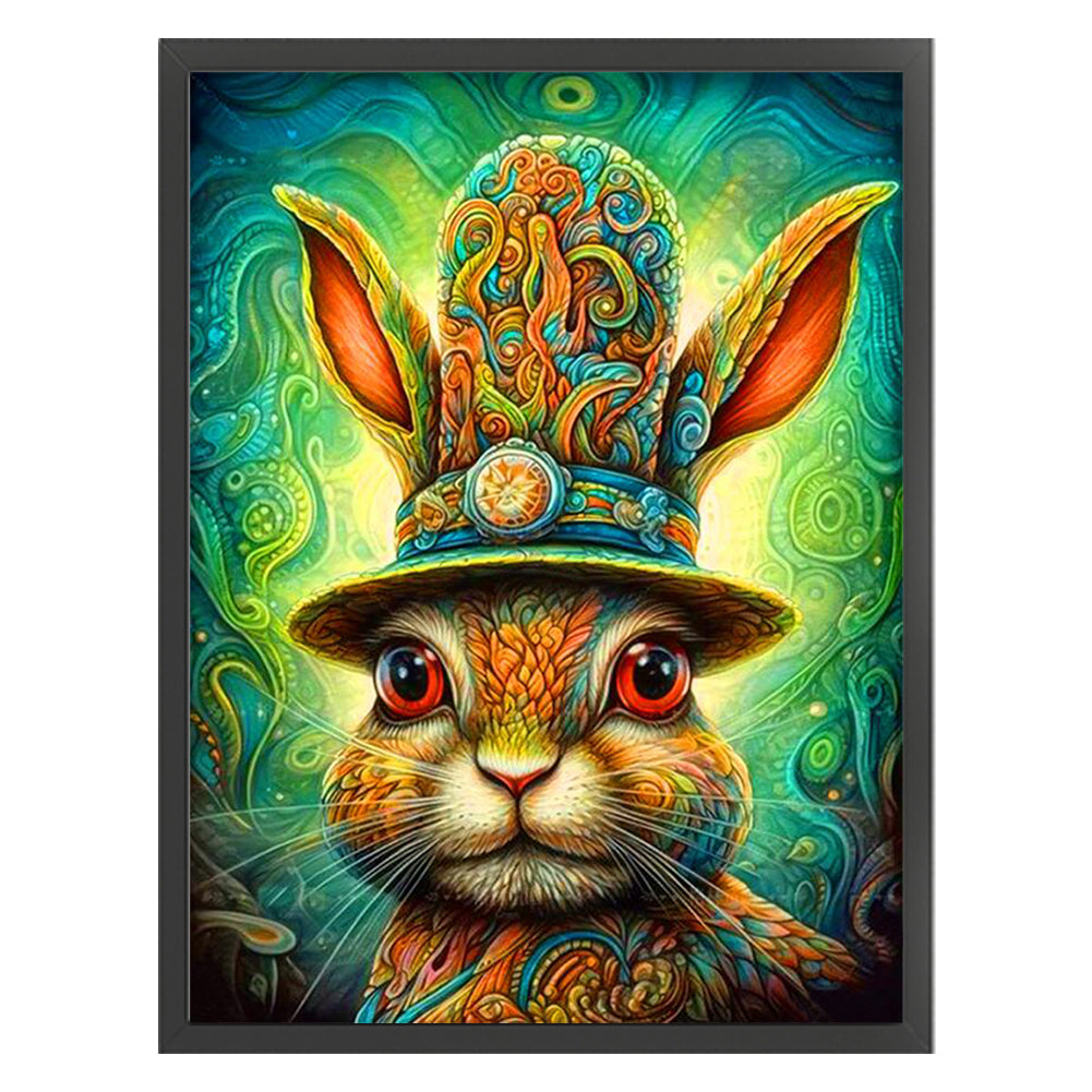 Colorful Bunny - 11CT Stamped Cross Stitch 40*55CM