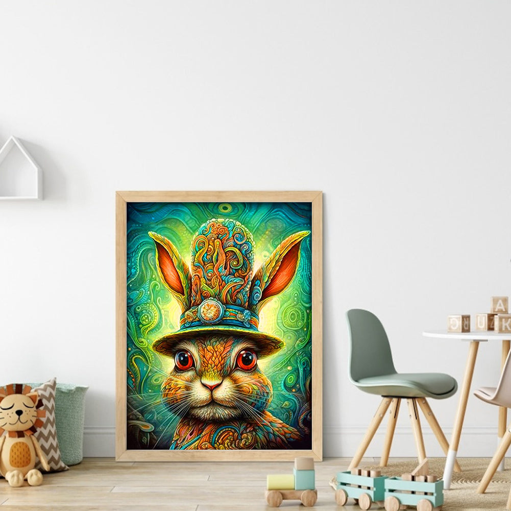 Colorful Bunny - 11CT Stamped Cross Stitch 40*55CM