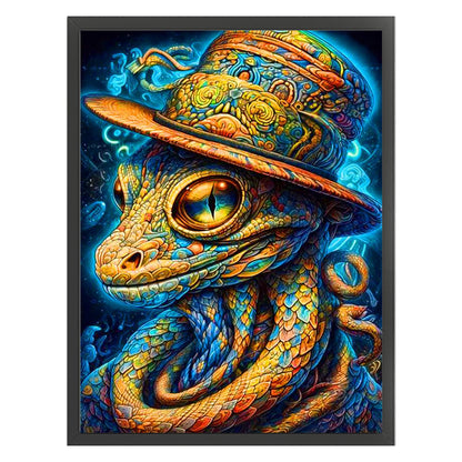 Colorful Snake - 11CT Stamped Cross Stitch 40*55CM