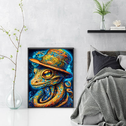 Colorful Snake - 11CT Stamped Cross Stitch 40*55CM