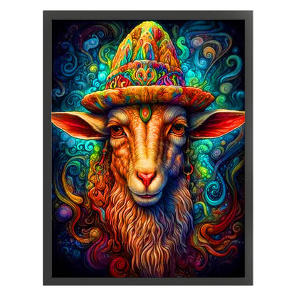 Colorful Sheep - 11CT Stamped Cross Stitch 40*55CM