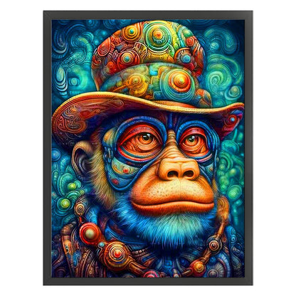 Colorful Monkey - 11CT Stamped Cross Stitch 40*55CM