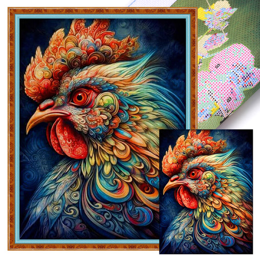 Colorful Chicken - 11CT Stamped Cross Stitch 40*55CM