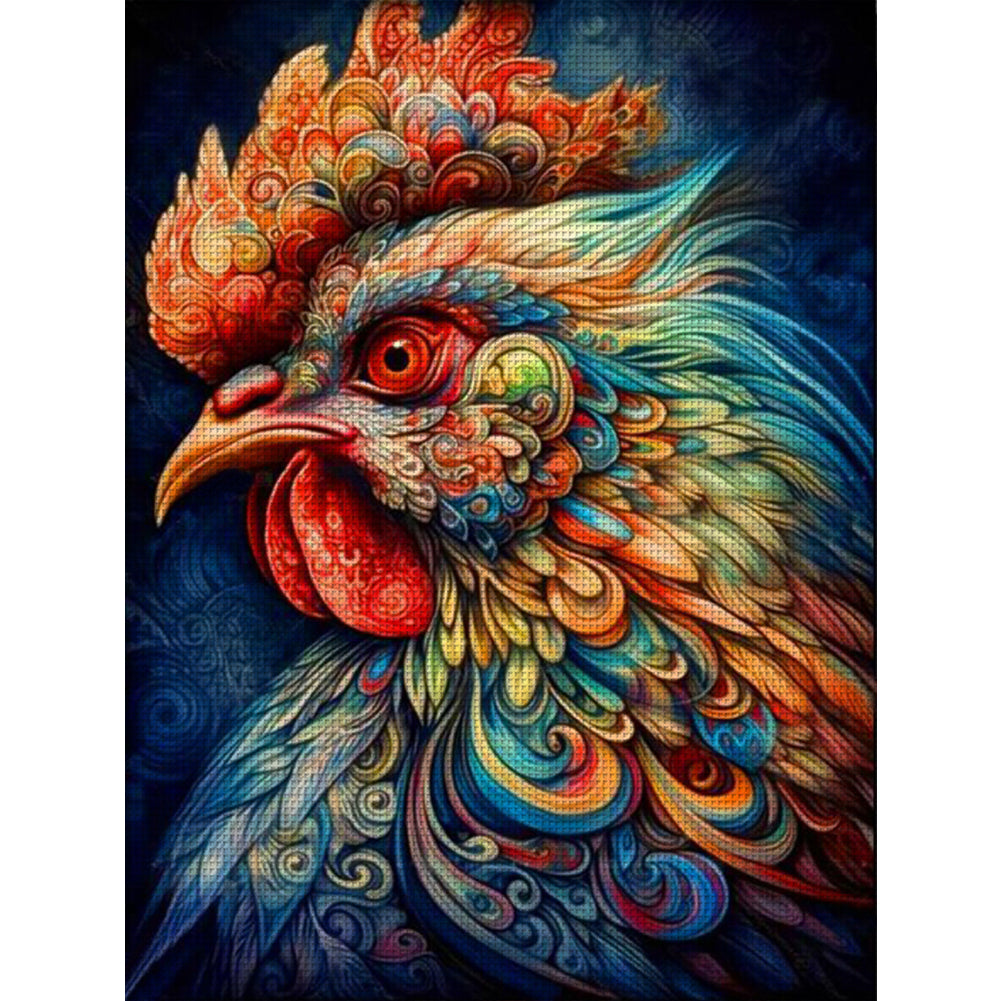 Colorful Chicken - 11CT Stamped Cross Stitch 40*55CM