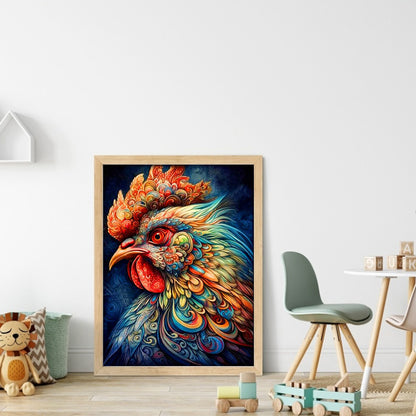 Colorful Chicken - 11CT Stamped Cross Stitch 40*55CM