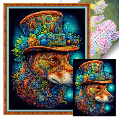 Color Dog - 11CT Stamped Cross Stitch 40*55CM