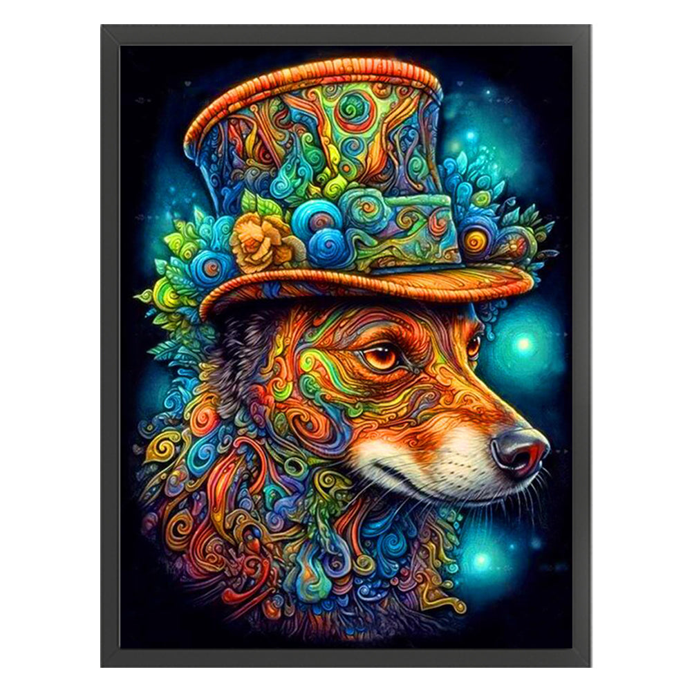 Color Dog - 11CT Stamped Cross Stitch 40*55CM