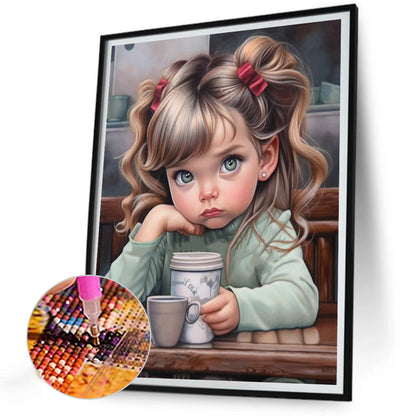 Sweet Girl - Full Round Drill Diamond Painting 30*40CM