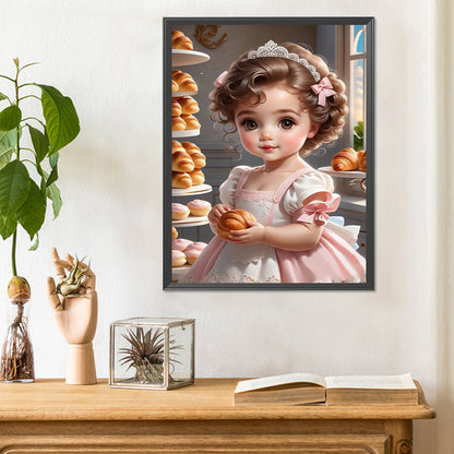 Sweet Girl - Full Round Drill Diamond Painting 30*40CM