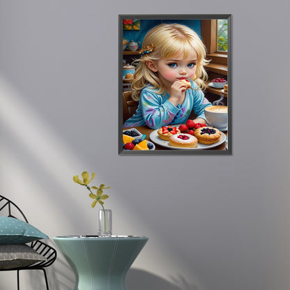 Sweet Girl - Full Round Drill Diamond Painting 40*50CM