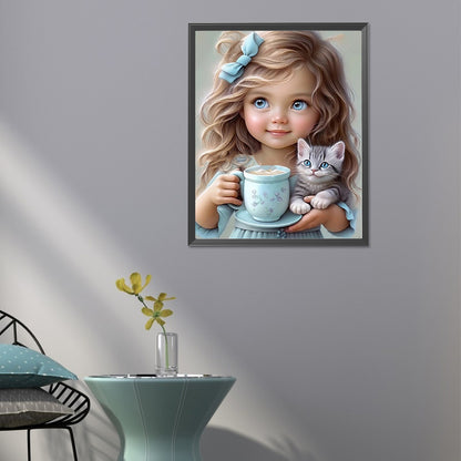 Sweet Girl - Full Round Drill Diamond Painting 40*50CM