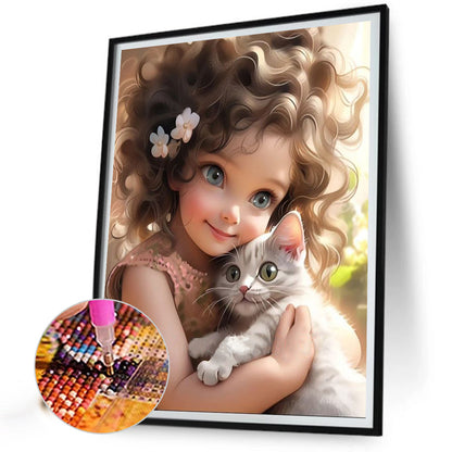 Sweet Girl - Full Round Drill Diamond Painting 40*50CM