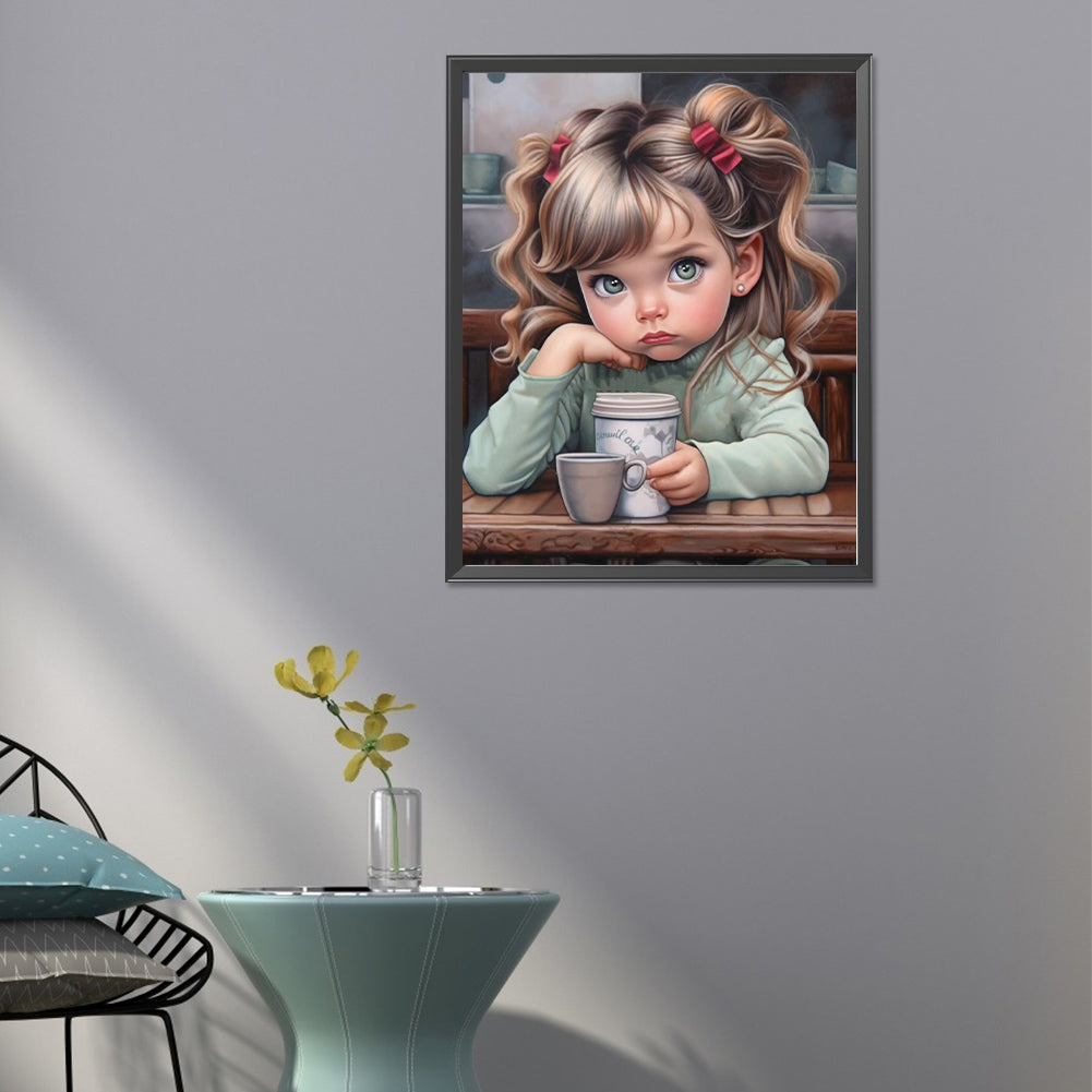 Sweet Girl - Full Round Drill Diamond Painting 40*50CM