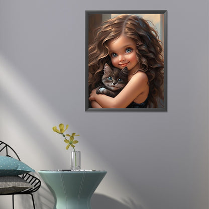 Sweet Girl - Full Round Drill Diamond Painting 40*50CM