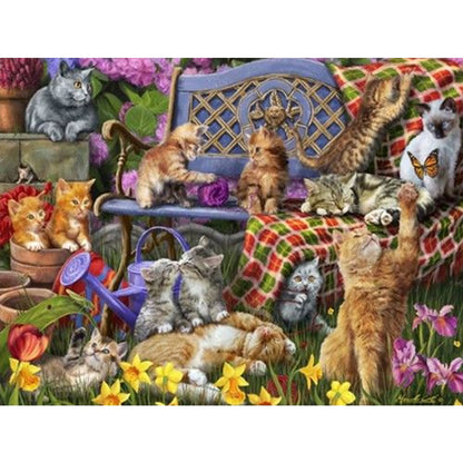 Kitten - Full Square Drill Diamond Painting 40*30CM