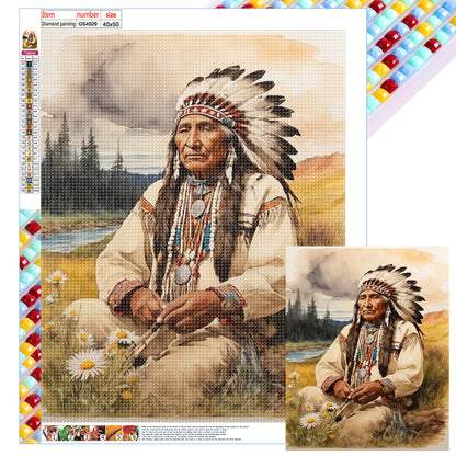 Indian - Full Square Drill Diamond Painting 40*50CM