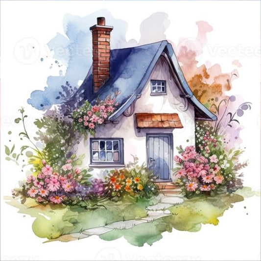 Country Cabin - Full Round Drill Diamond Painting 30*30CM