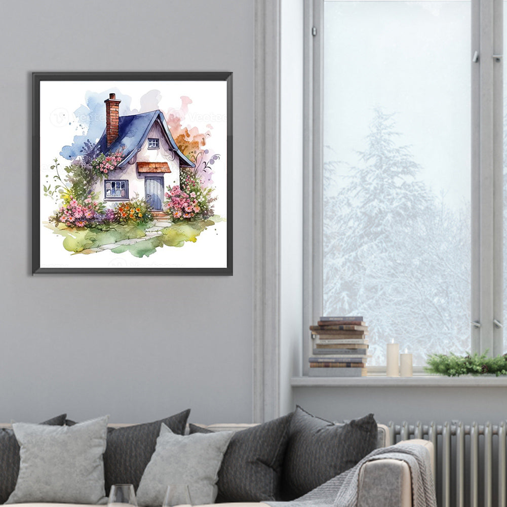 Country Cabin - Full Round Drill Diamond Painting 30*30CM