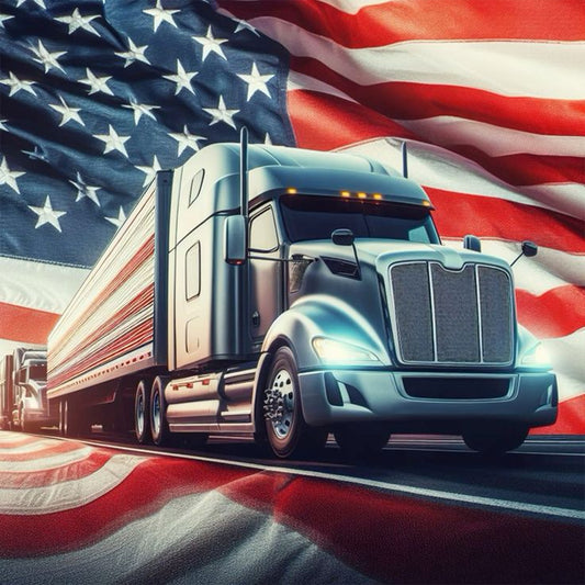 American Flag - Full Round Drill Diamond Painting 30*30CM