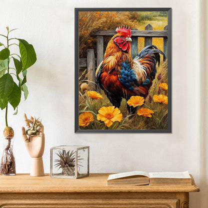 Rooster - Full Round Drill Diamond Painting 30*40CM