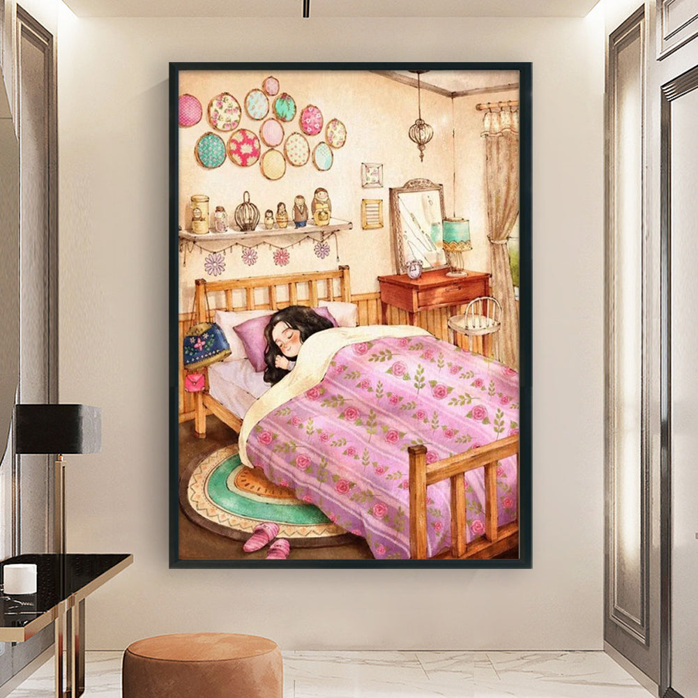 Girl'S Room - 11CT Stamped Cross Stitch 50*70CM