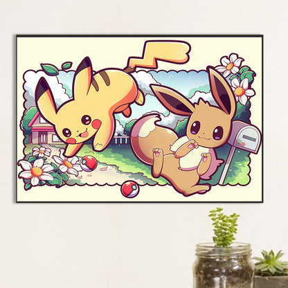 Pikachu - Full Round Drill Diamond Painting 60*40CM