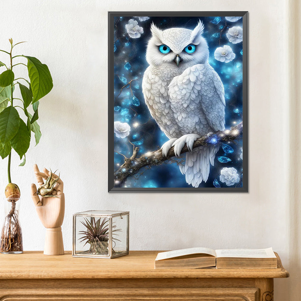 Owl - Full Round Drill Diamond Painting 30*40CM