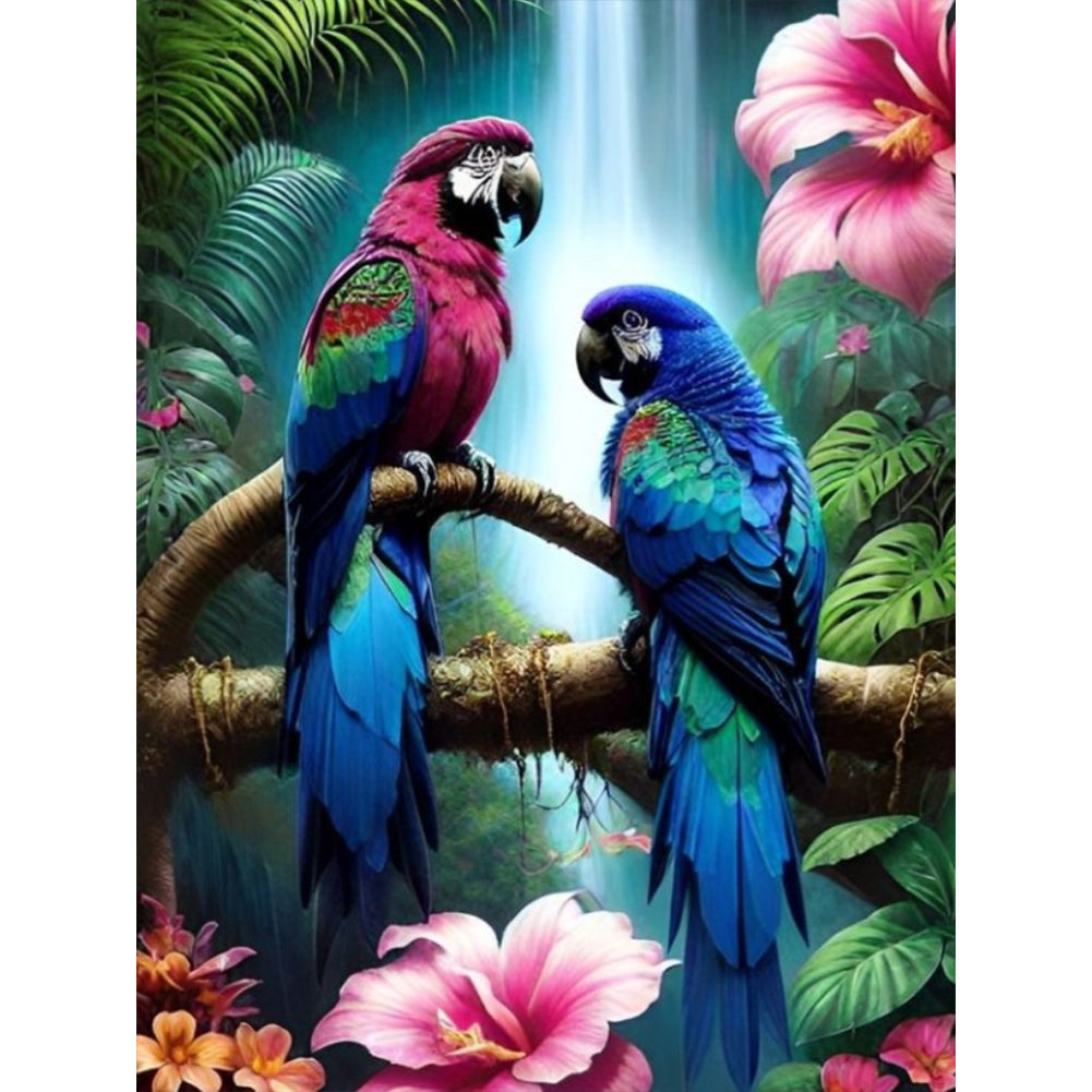 Pair Of Birds - Full Round Drill Diamond Painting 30*40CM