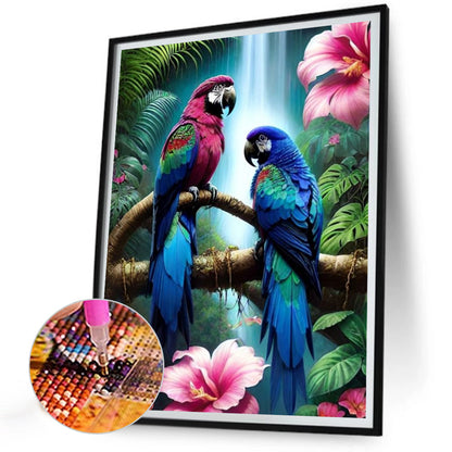 Pair Of Birds - Full Round Drill Diamond Painting 30*40CM