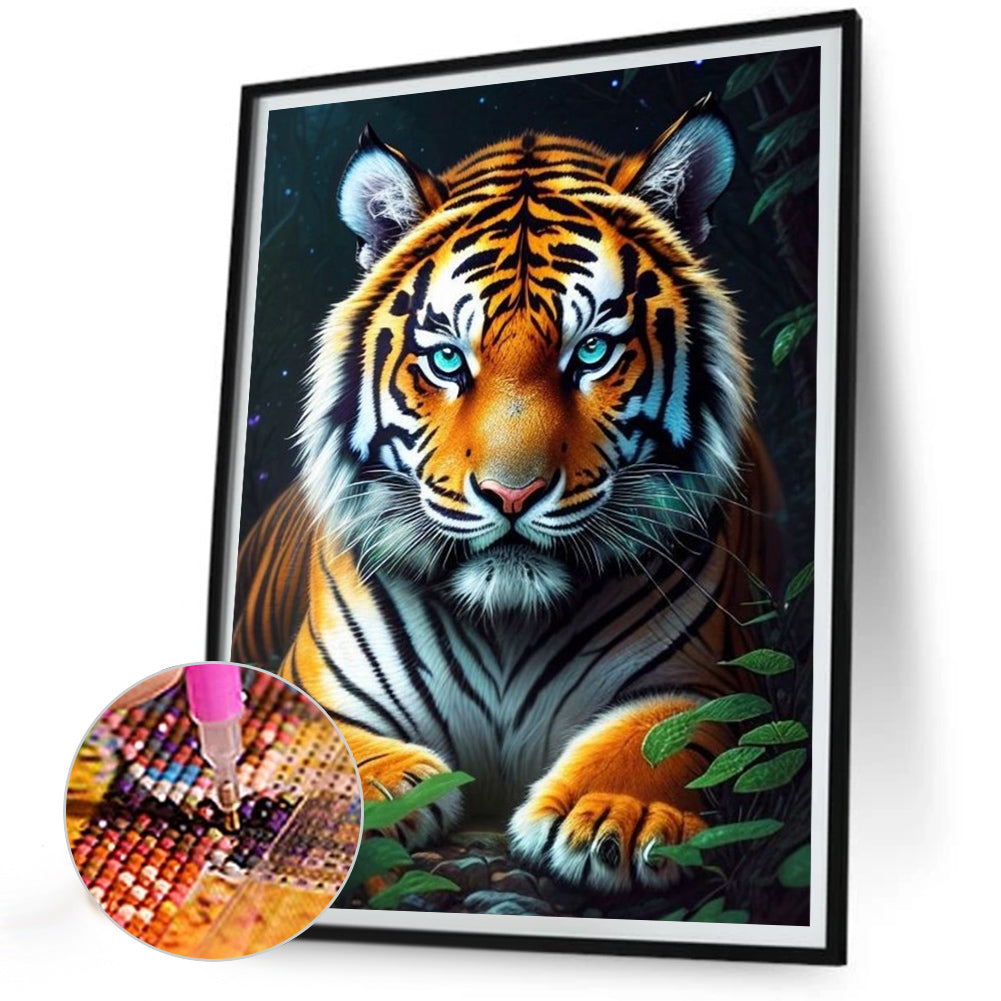 Tiger - Full Round Drill Diamond Painting 30*40CM