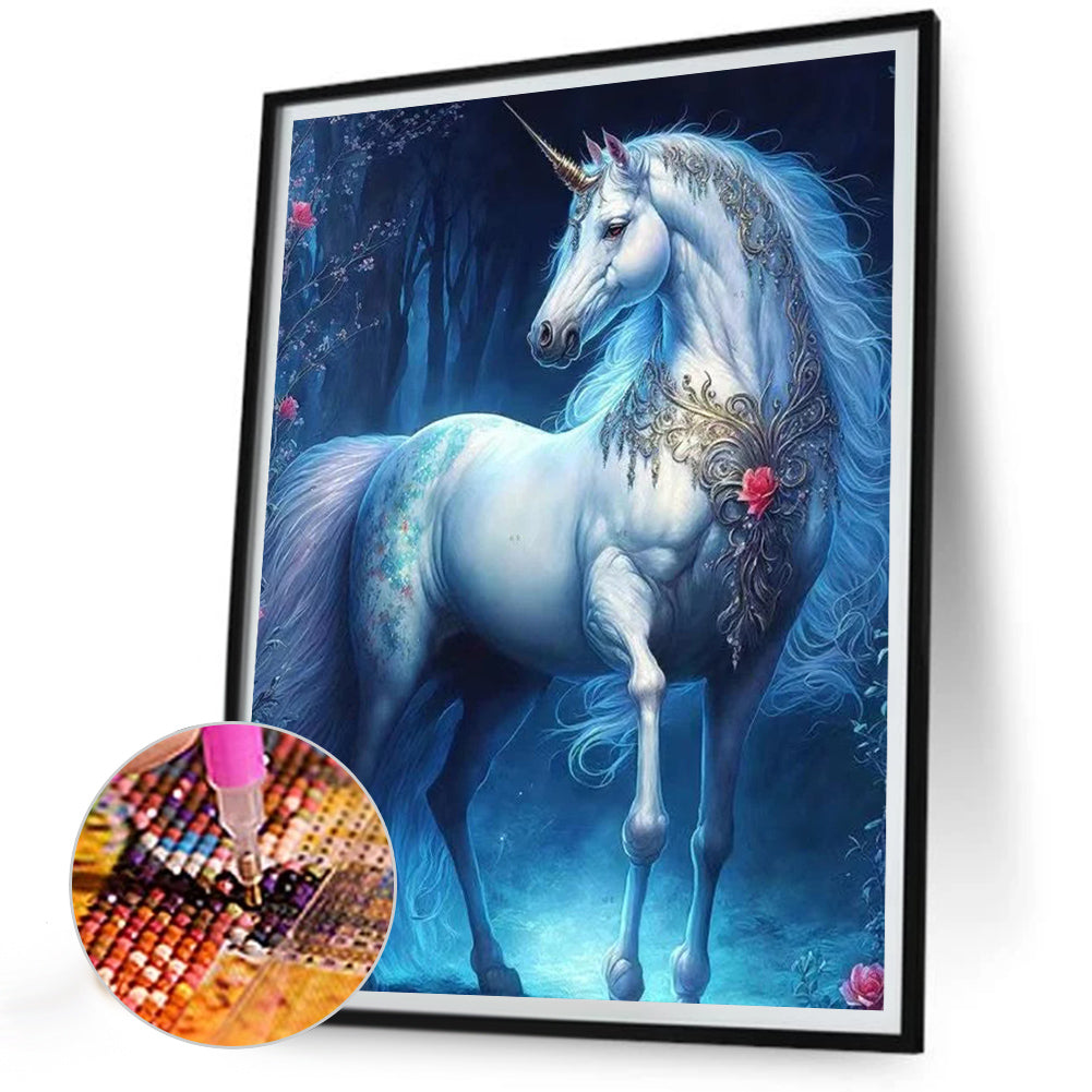 Unicorn - Full Round Drill Diamond Painting 30*40CM