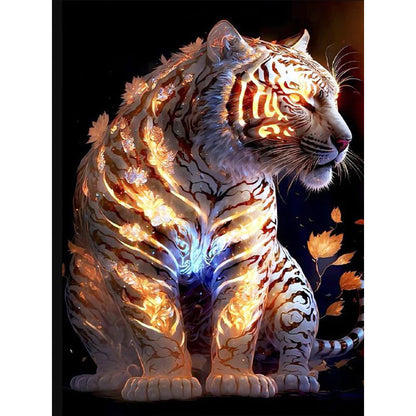 Tiger - Full Round Drill Diamond Painting 30*40CM