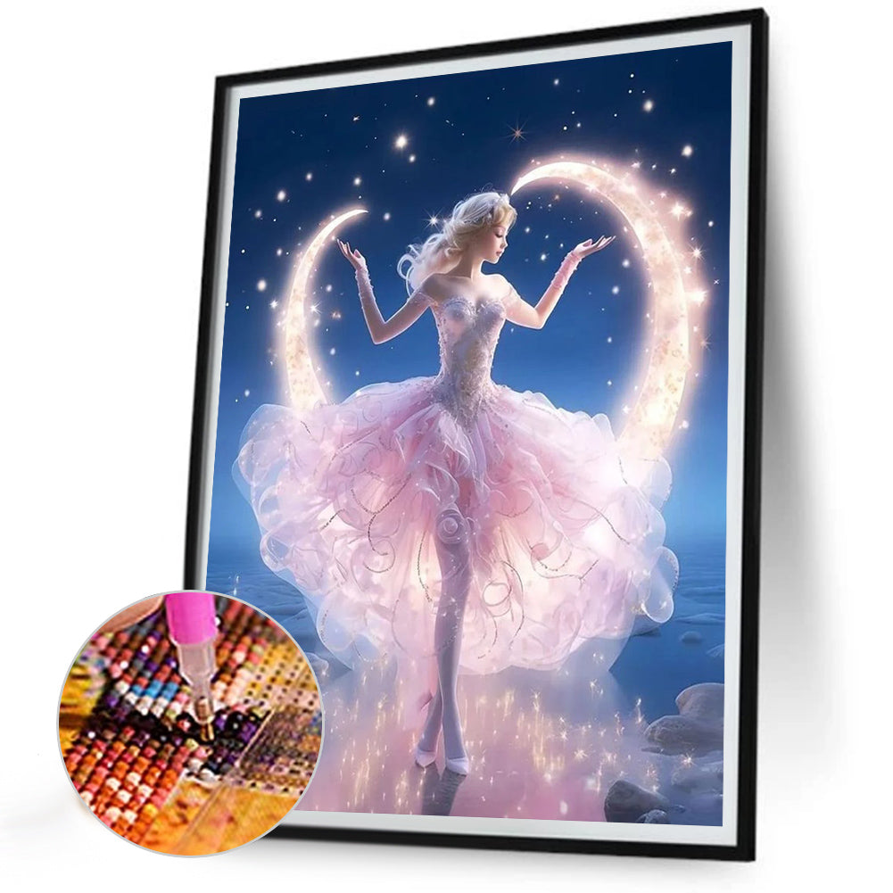 Dancing Girl - Full Round Drill Diamond Painting 30*40CM