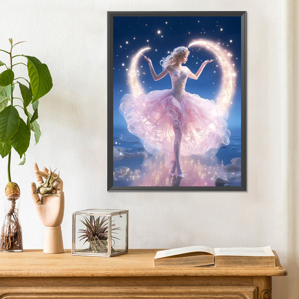 Dancing Girl - Full Round Drill Diamond Painting 30*40CM