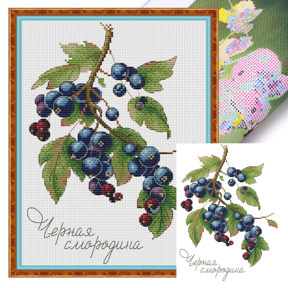 Fruit Series 2 - 14CT Stamped Cross Stitch 22*32CM(Joy Sunday)