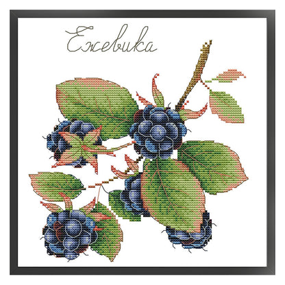 Fruit Series 4 - 14CT Stamped Cross Stitch 26*28CM(Joy Sunday)