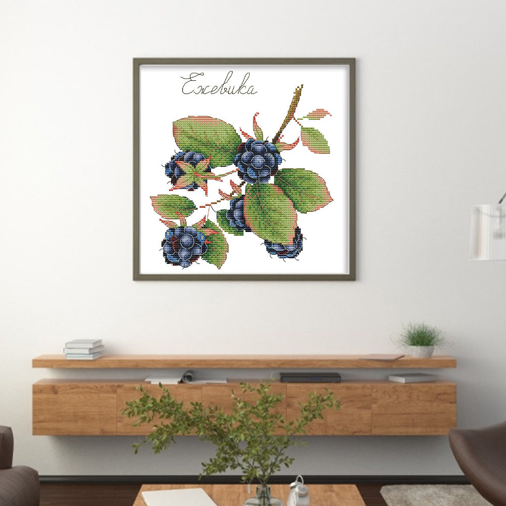 Fruit Series 4 - 14CT Stamped Cross Stitch 26*28CM(Joy Sunday)