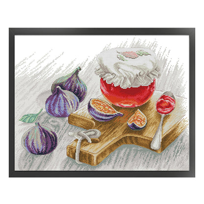 Fig Jam - 14CT Stamped Cross Stitch 52*43CM(Joy Sunday)