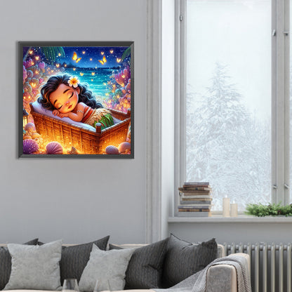 Sleeping Princess Moana - Full Round Drill Diamond Painting 30*30CM