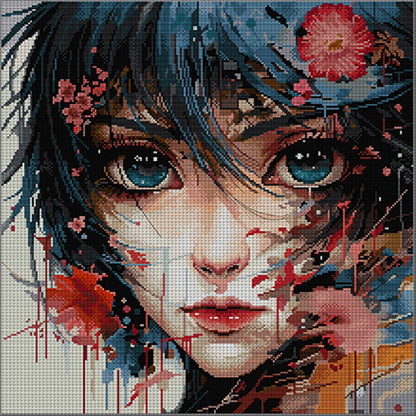 Gaze - 14CT Stamped Cross Stitch 47*47CM(Joy Sunday)