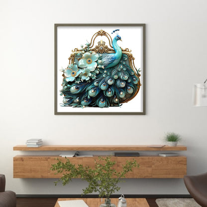 Peacock Handbag - 11CT Stamped Cross Stitch 40*40CM