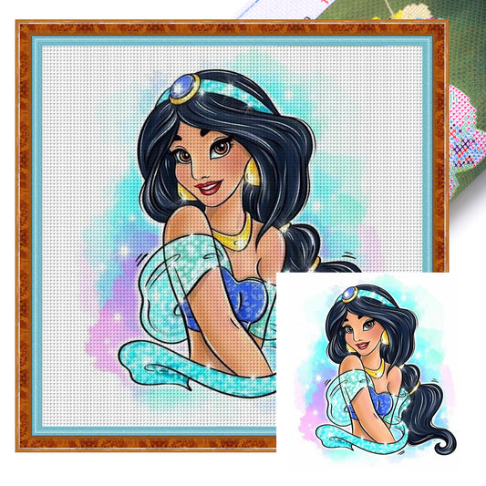 Disney Princess-Princess Jasmine - 9CT Stamped Cross Stitch 40*40CM