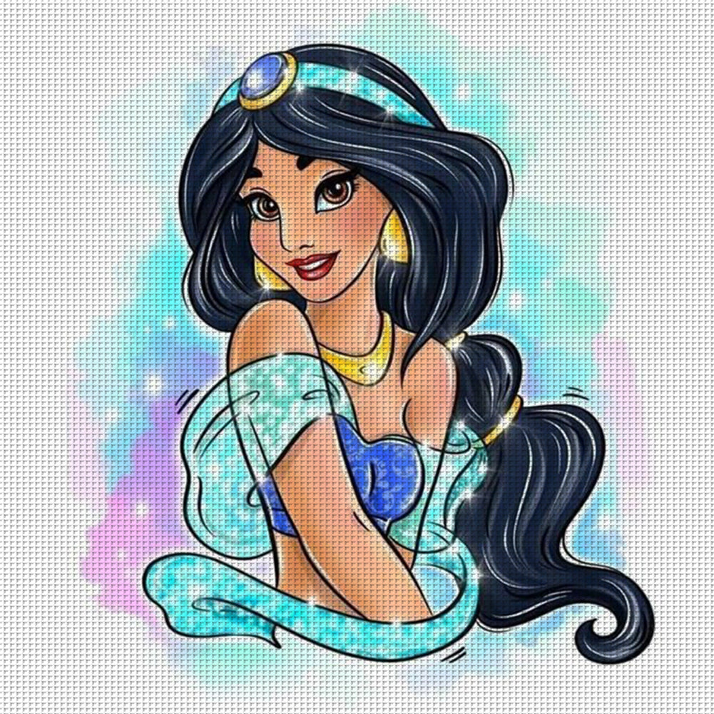 Disney Princess-Princess Jasmine - 9CT Stamped Cross Stitch 40*40CM