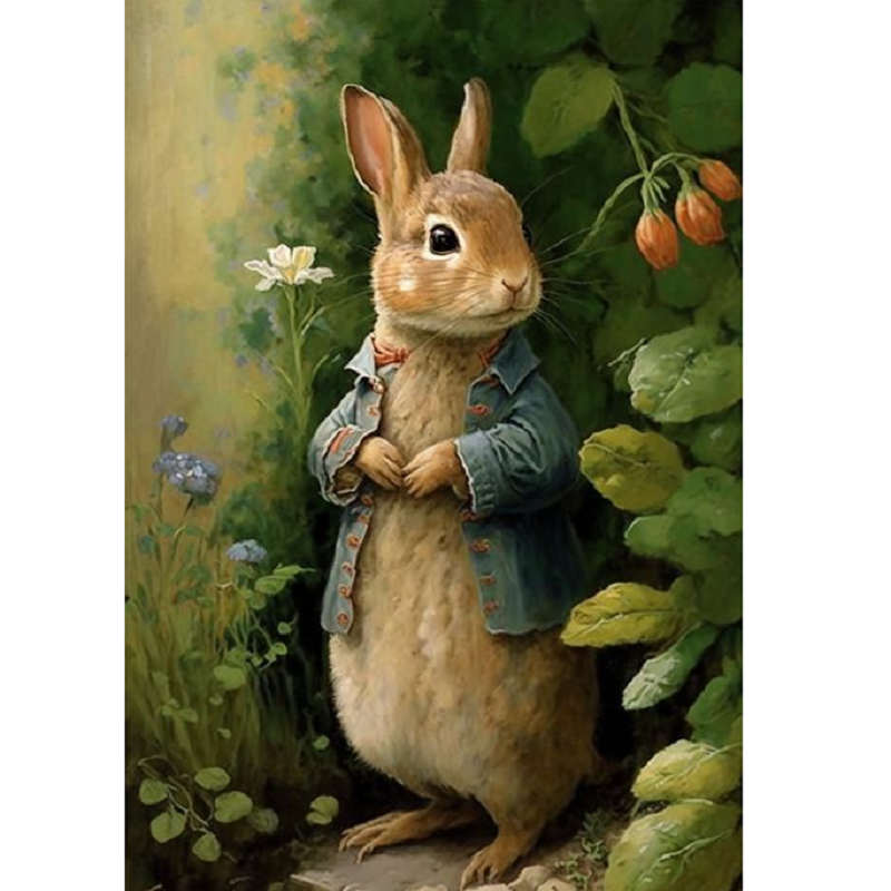 Rabbit - Full Square Drill Diamond Painting 45*60CM