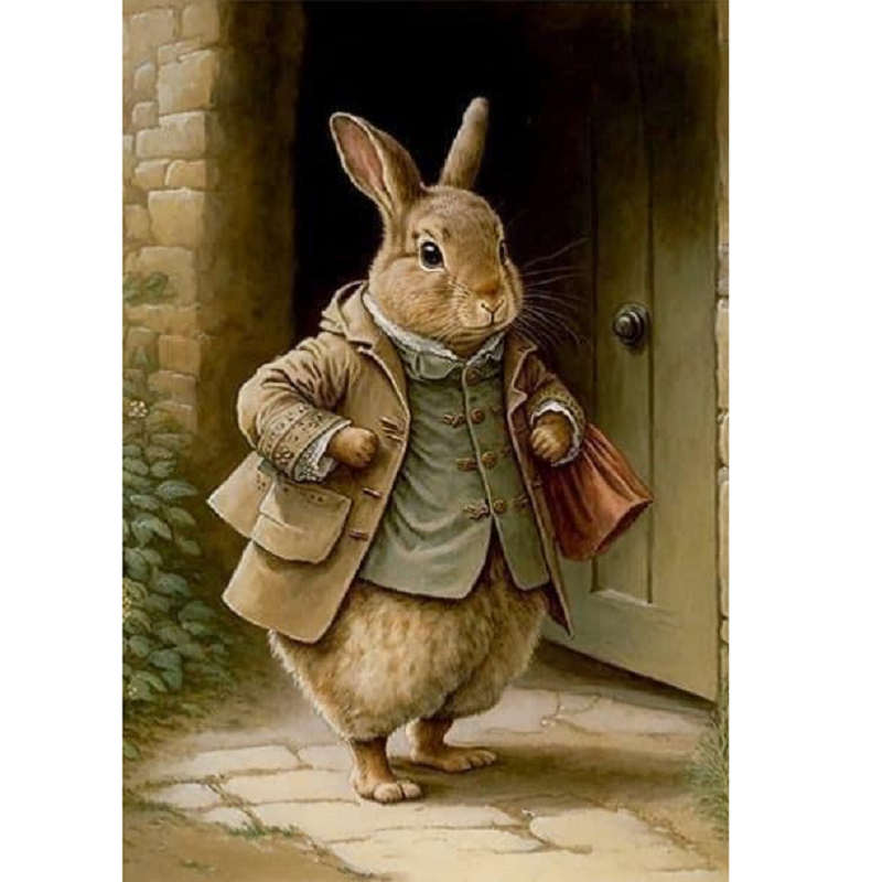 Rabbit - Full Square Drill Diamond Painting 45*60CM